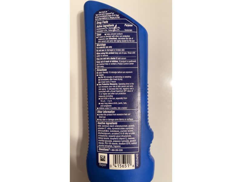 Coppertone Sunscreen Lotion, SPF 30, 8.75 fl oz/259 mL