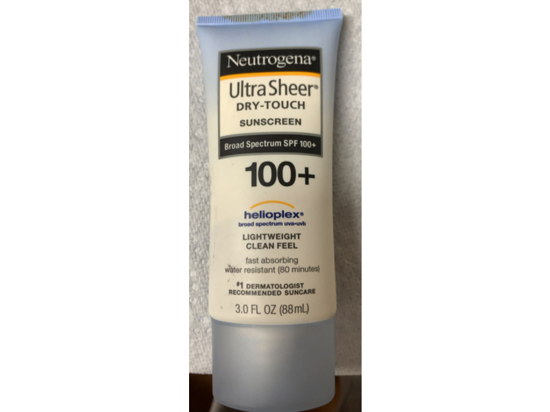 Neutrogena Ultra Sheer Dry Touch Sunscreen, SPF 100, 3 fl oz/88 mL