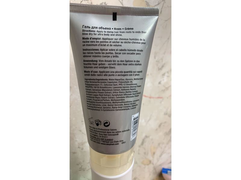 Sexy Hair Short Sexyhair What A Body Ultra Bodifying Blow Dry Gel, 5.1 fl oz/150 ml