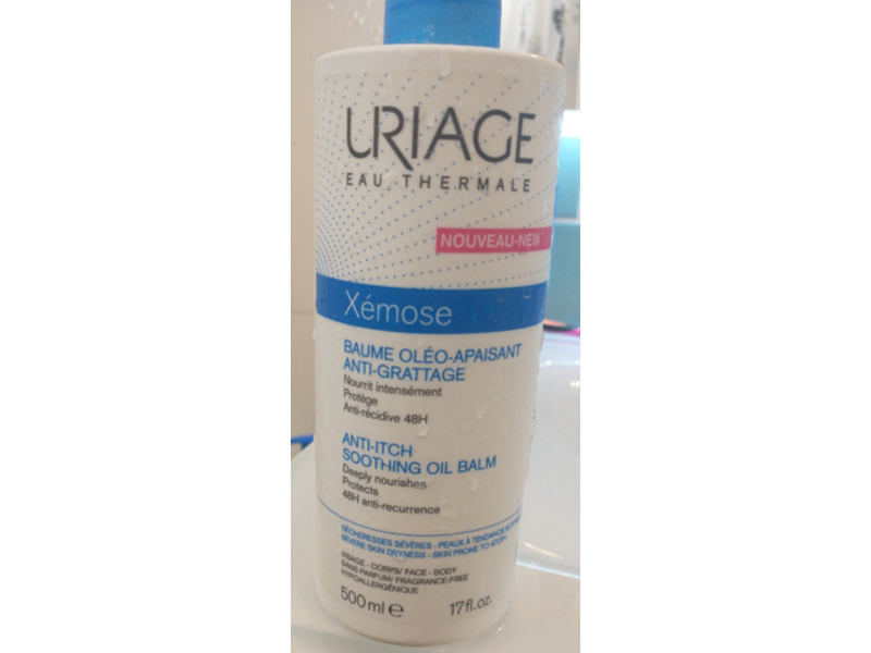 Uriage Eau Thermale Xemose Anti-Itch Soothing Oil Balm, 17 fl oz/500 mL