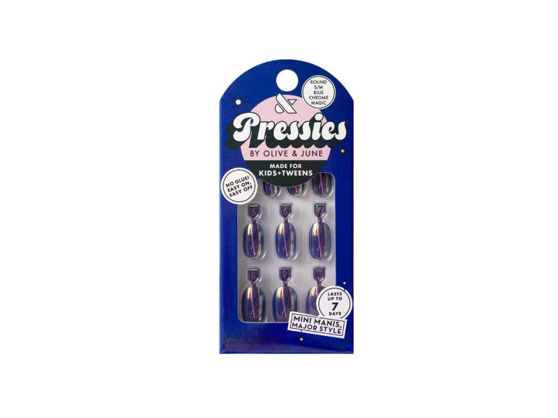 Olive & June Nail Kit, Blue Chrome Magic