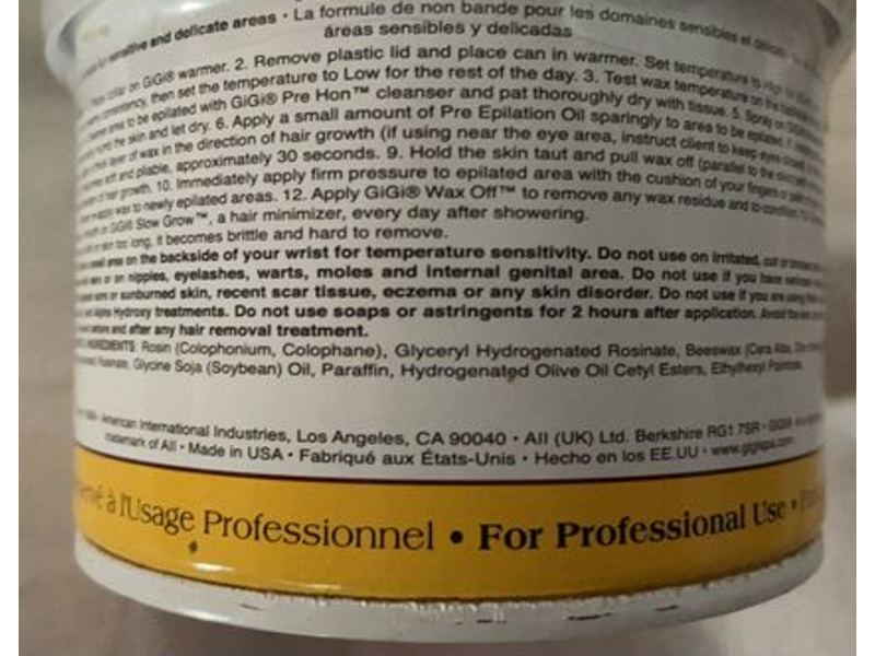 Gigi Brazilian Body Hard Wax, 14 oz/396 g