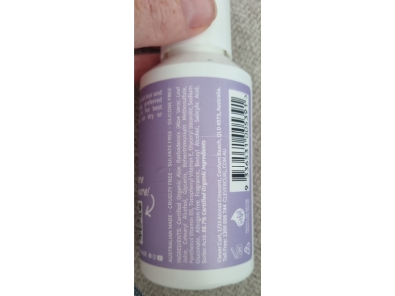 Clever Curl Curl Cream Leave-In, 4.3 fl oz/130 mL