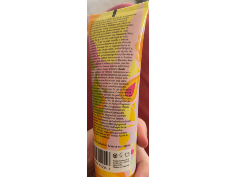 Amika Haute Mess Texture Gel, Sea Buckthorn Berry, 4 fl oz/118.3 mL