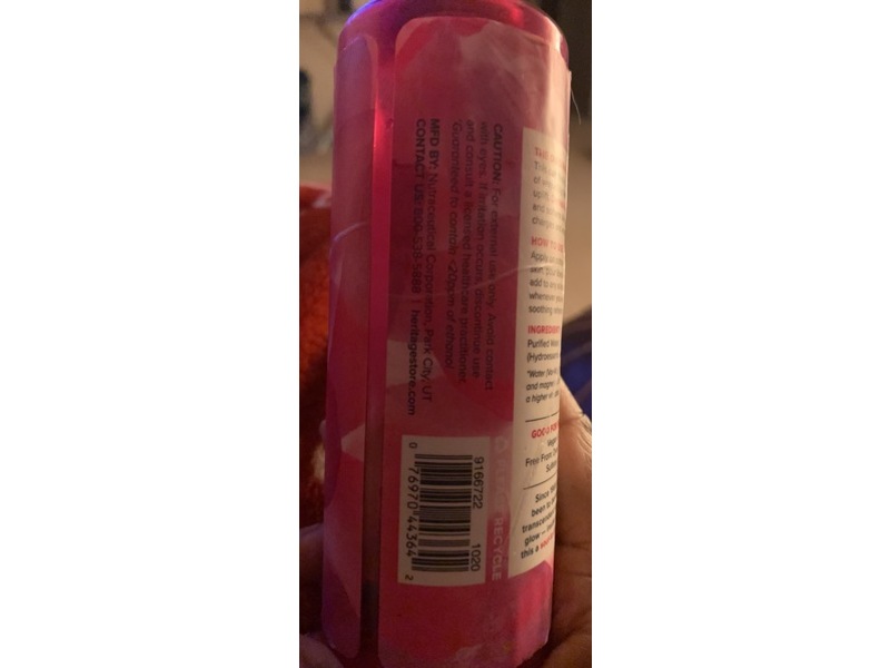 Heritage Store Face Mist, Rosewater, 8 fl oz/237 mL, Pack Of 3