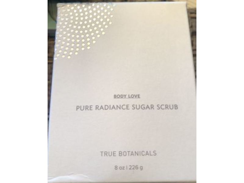 True Botanicals Body Love Pure Radiance Sugar Scrub, 8 oz/ 226 g