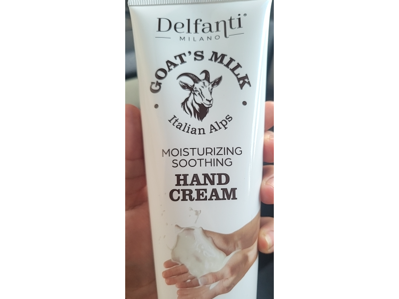 Delfanti Milano Moisturizing Soothing Hand Cream, Goat's Milk, 8.4 fl oz/250 mL
