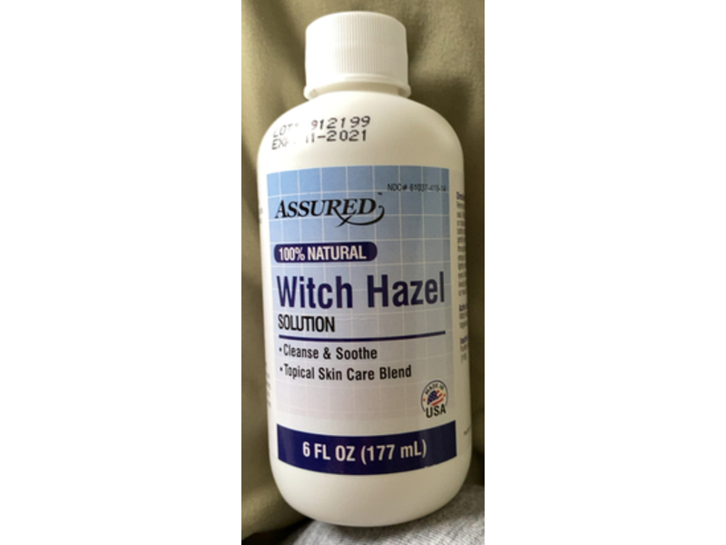 Assured Witch Hazel Solution, 6 fl oz/177 mL
