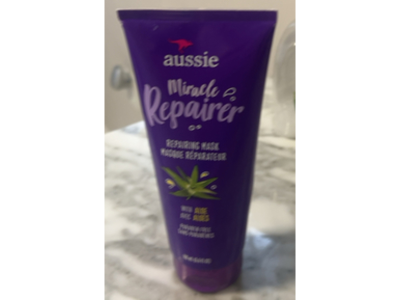 Aussie Miracle Repairer Hair Mask, Aloe, 6.6 fl oz/198 mL