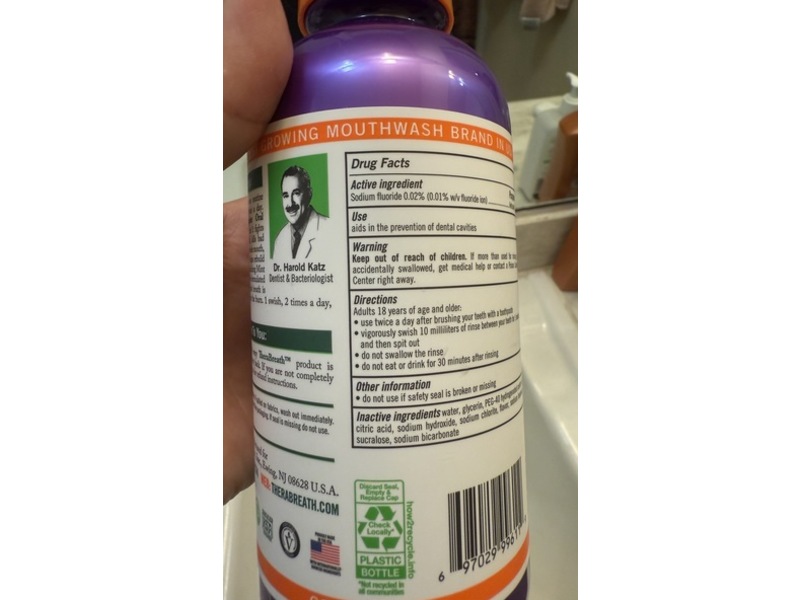 Thera Breath Oral Rinse, Revitalizing Mint, 16 oz