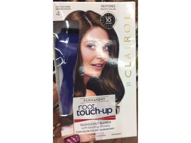 Clairol Permanent Root Touch-Up, 4 Dark Brown, 1 Kit