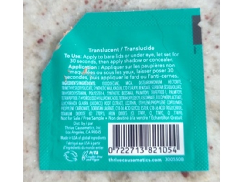 Thrive Causemetics Eye Lift 360° Waterproof Eyeshadow Primer, 0.034 fl oz/1 mL