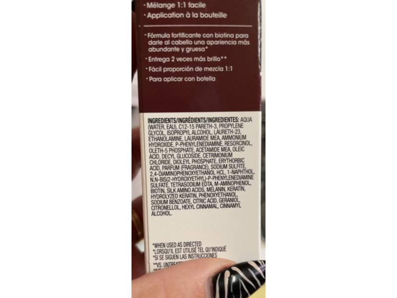 Zotos Professional Permanent Anti - Aging HairColor, Biotin 1N Jet Black, 2 fl oz/60 mL