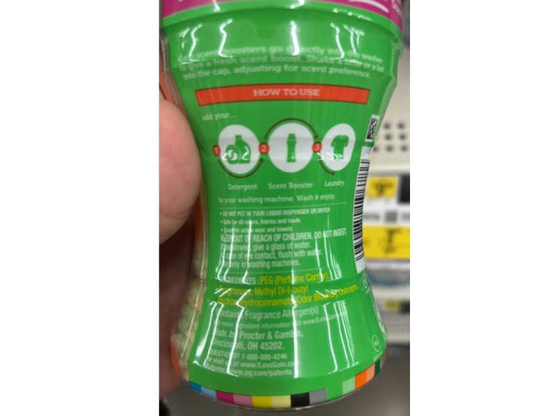 Gain Tango Scent Booster Beads, Apple + Mango Scent, 4.3 oz/121 g