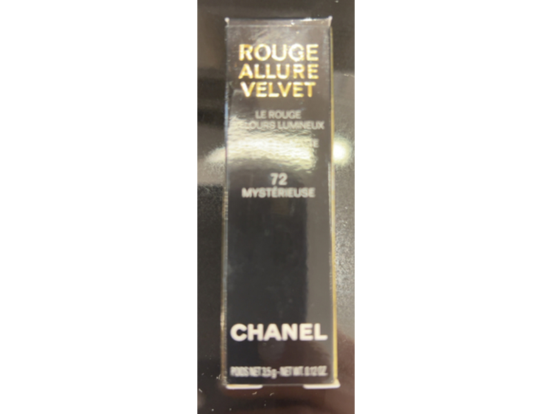 Chanel Rouge Allure Velvet Lip Color, 72 Mysterieuse, 0.12 oz/3.5 g