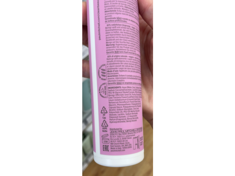 Paul Mitchell Clean Beauty Color Protect Shampoo, 8.5 fl oz/250 mL