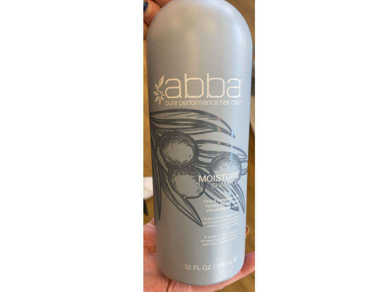 Abba Pure Moisture Shampoo, Olive & Peppermint Oil, 32 fl oz/946 mL
