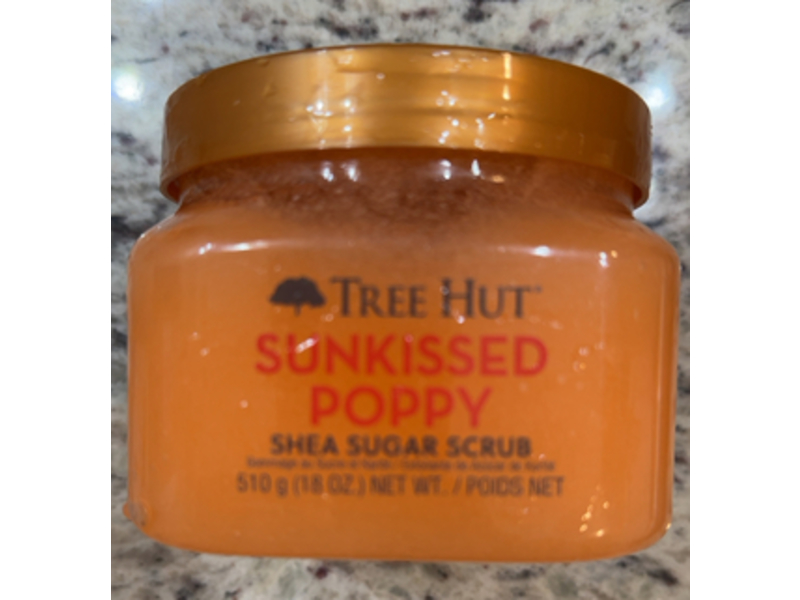 Tree Hut Shea Sugar Scrub, Sunkissed Poppy, 18 oz/510 g
