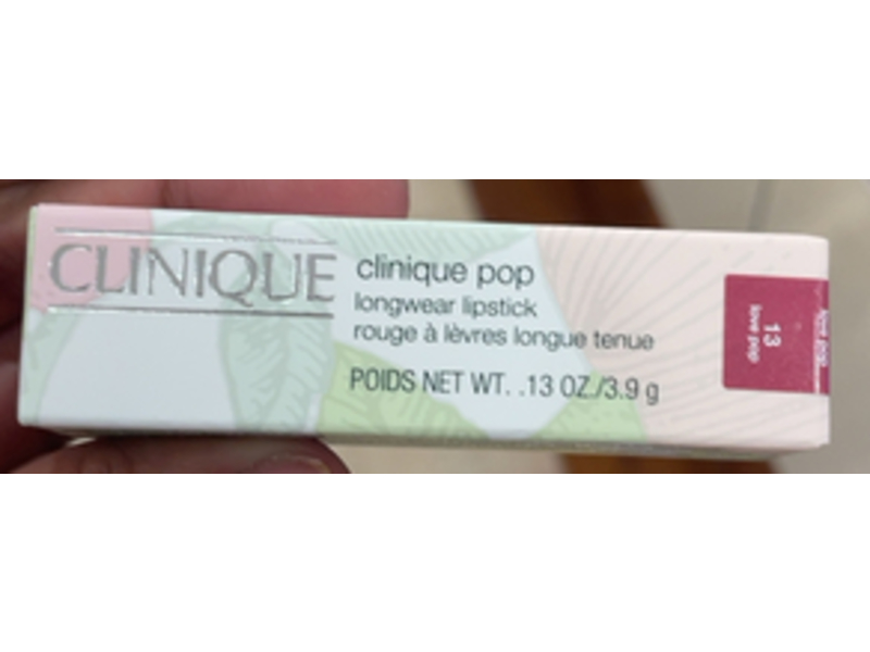 Clinique Pop Longwear Lipstick, 13 Love Pop, 0.13 oz/3.9 g