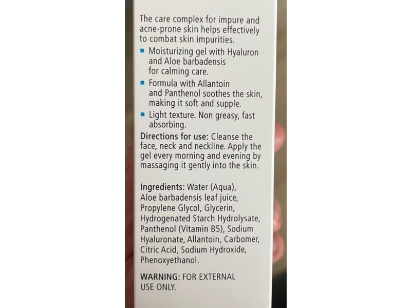 SebaMed Clear Face Care Gel, 1.69 fl oz/50 mL