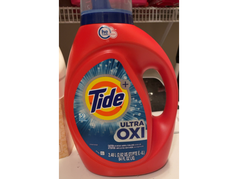 Tide+ Ultra OXI Laundry Detergent, 59 Loads, 84 fl oz/2.48