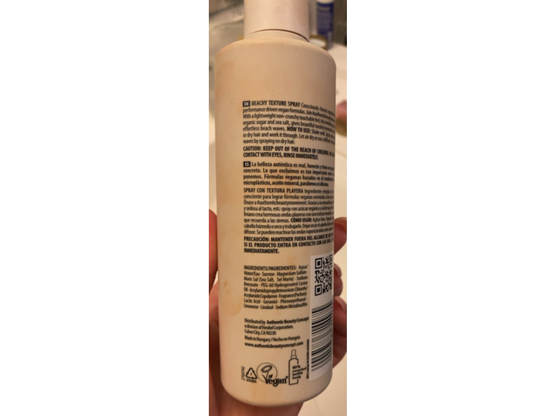 Authentic Beauty Concept Beachy Texture Spray, 8.4 fl oz/250 mL