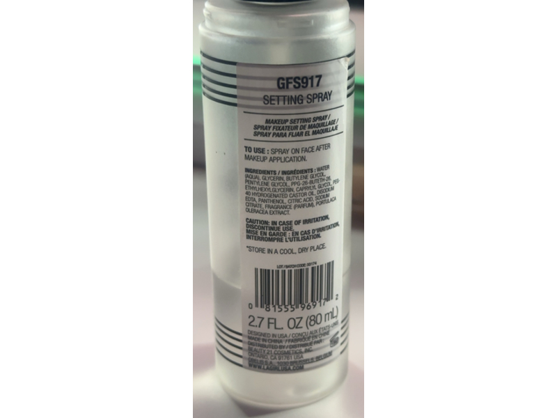 La Girl Makeup Setting Spray, 2.7 fl oz/80 mL