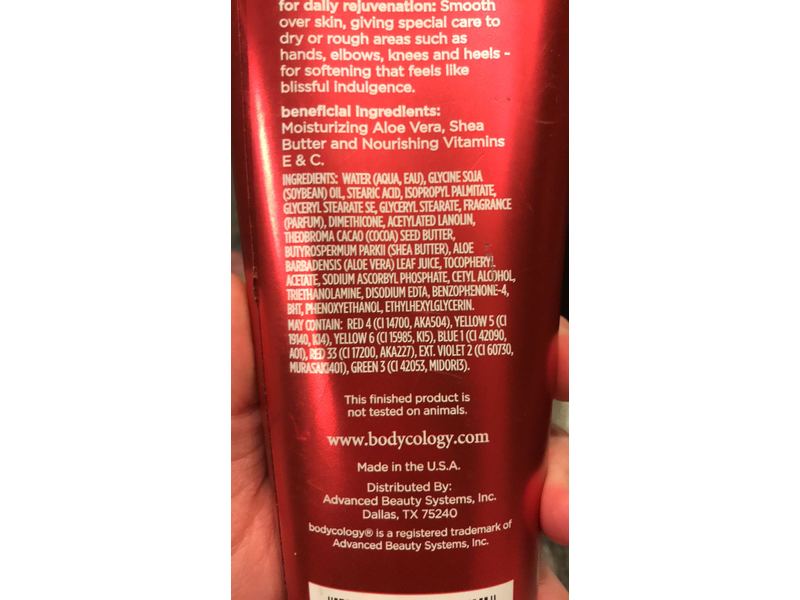 Bodycology Body Cream, Cherry Blossom, 8 oz/227 g