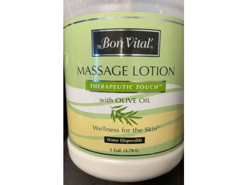 Bon Vital Therapeutic Touch Massage Lotion, Olive Oil, 3.78 L