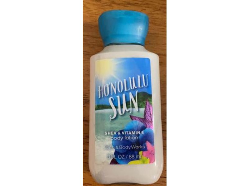 Bath and Body Works Honolulu Sun Body Lotion, Shea & Vitamin E, 3 fl oz/88 mL