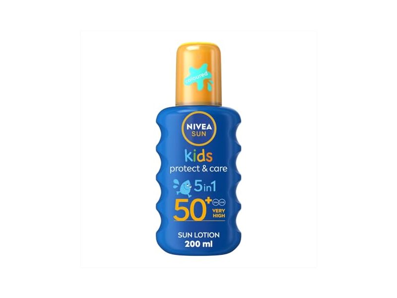 Nivea Sun Kids Protect & Care 5 In 1 UV Protection, SPF 50+, 200 mL