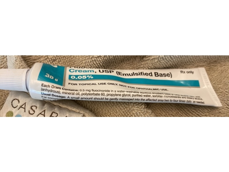 Fluocinonide Cream 0.05%, 30 g, Cosette Pharmaceuticals (Rx)