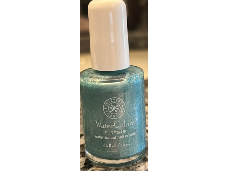 Honeybee Gardens Water Colors Water-Based Nail Enamel, Surf's Up, 0.5 fl oz/14 mL