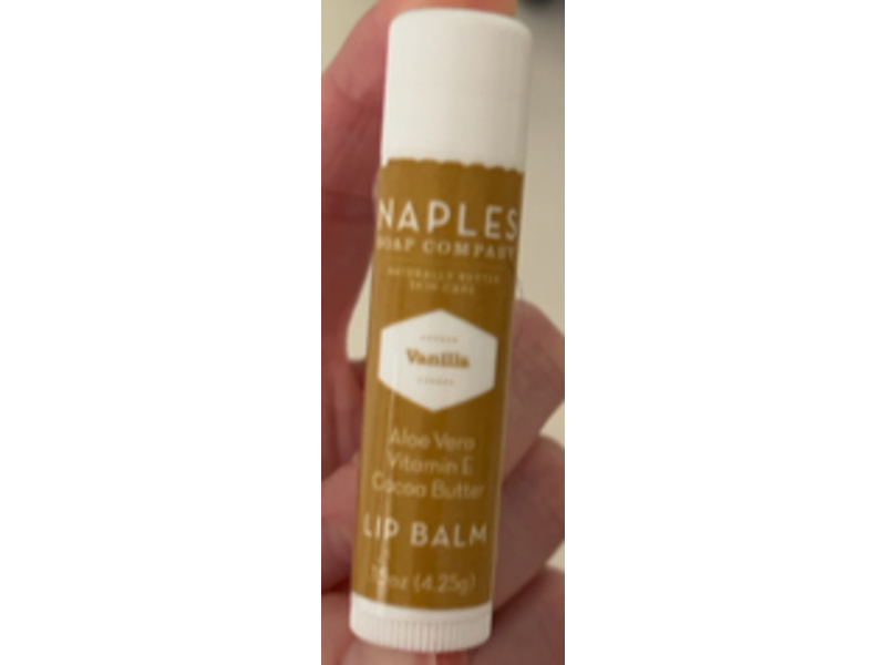 Naples Lip Balm, Vanilla, 0.15 oz/4.25 g