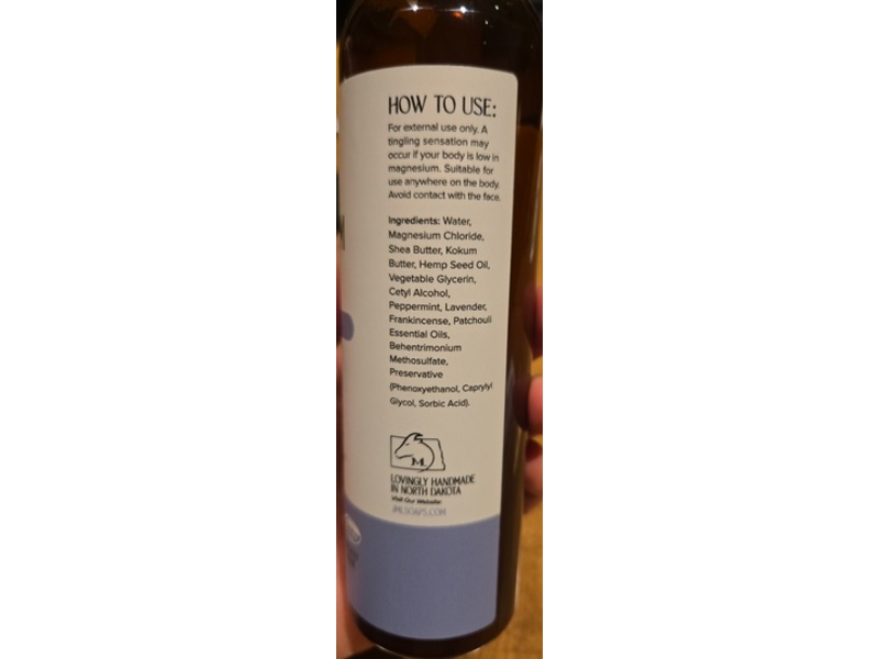 JML Soaps Magnesium Lotion, Chill Pill, 8 oz