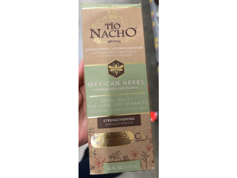 Tio Nacho Mexican Herb Hair Strengthening Conditioner, Royal Jelly + Anti-Hair Loss Extracts, 14 fl oz/415 mL