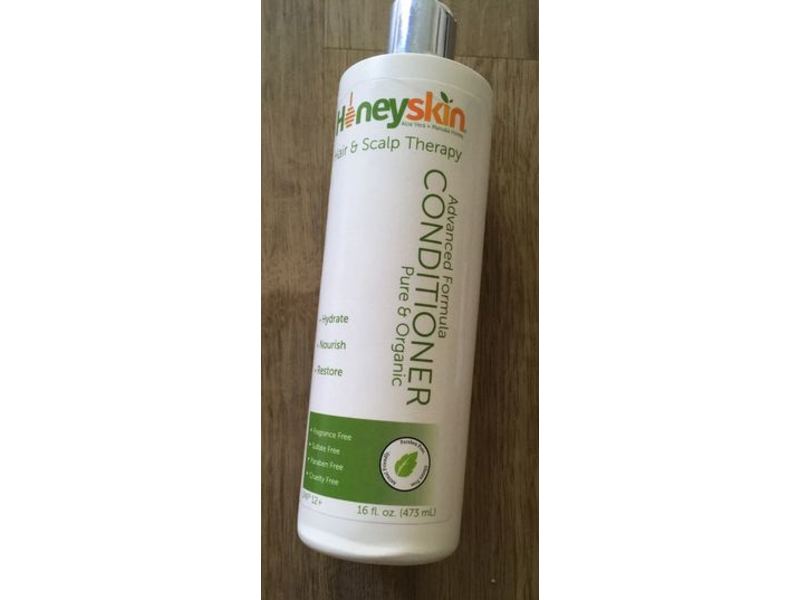 Honeyskin Hair & Scalp Therapy Advanced Formula Conditioner, Pure & Organic, 16 fl oz/473 mL