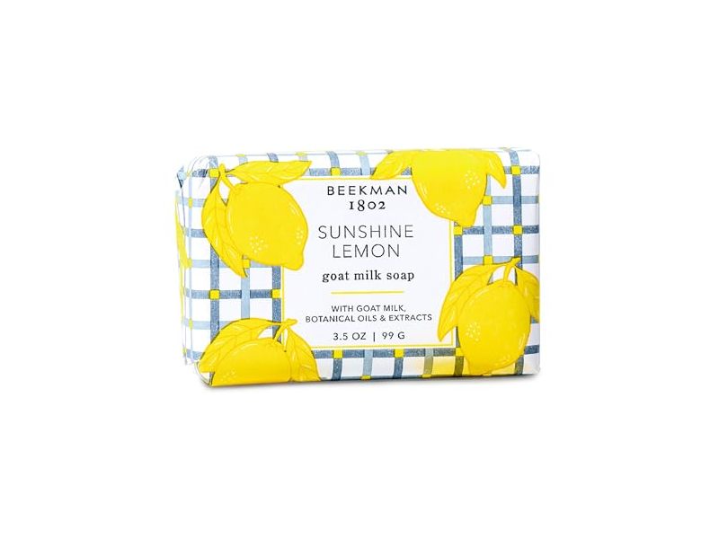 Beekman 1802 Goat Milk Soap, Sunshine Lemon, 3.5 oz/99 g