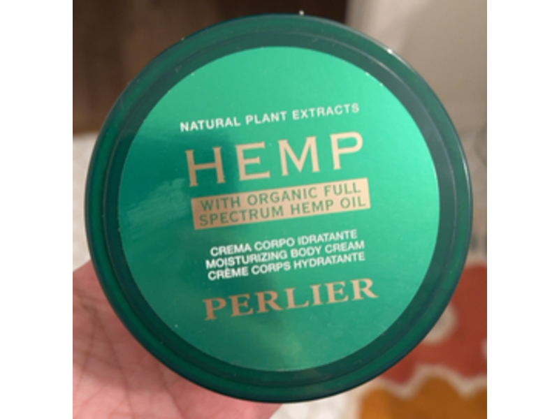 Perlier Hemp Moisturizing Body Cream, 6.7 fl oz/200 mL