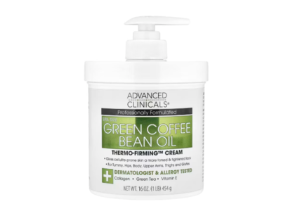 Advanced Clinicals Thermo-Firming Cream, Green Coffee Bean Oil, 16 oz/454 g, Pack Of 2