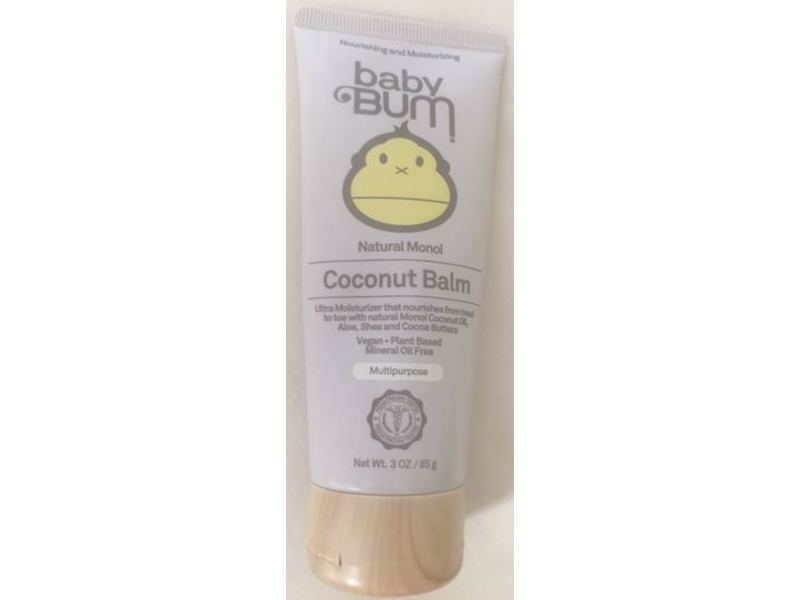Baby Bum Natural Monoi, Coconut Balm, 3 oz/85 g