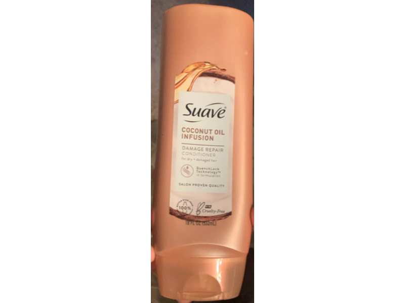 Suave Damage Repair Conditioner, Coconut Oil, 18 fl oz/532 mL