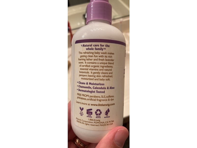 Little Twig Baby Wash, Calming Lavender, 8.5 fl oz/251 mL