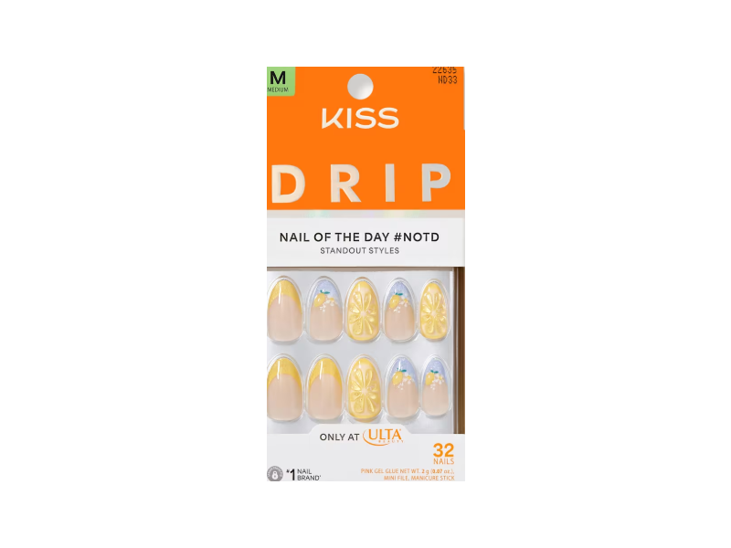 Kiss Drip Press On Nails, Euphoric Leap, 32 Count