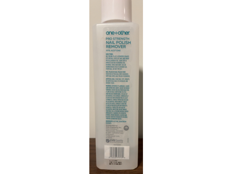 One+Other Pro Strength Nail Polish Remover, 16 fl oz/473.18 mL
