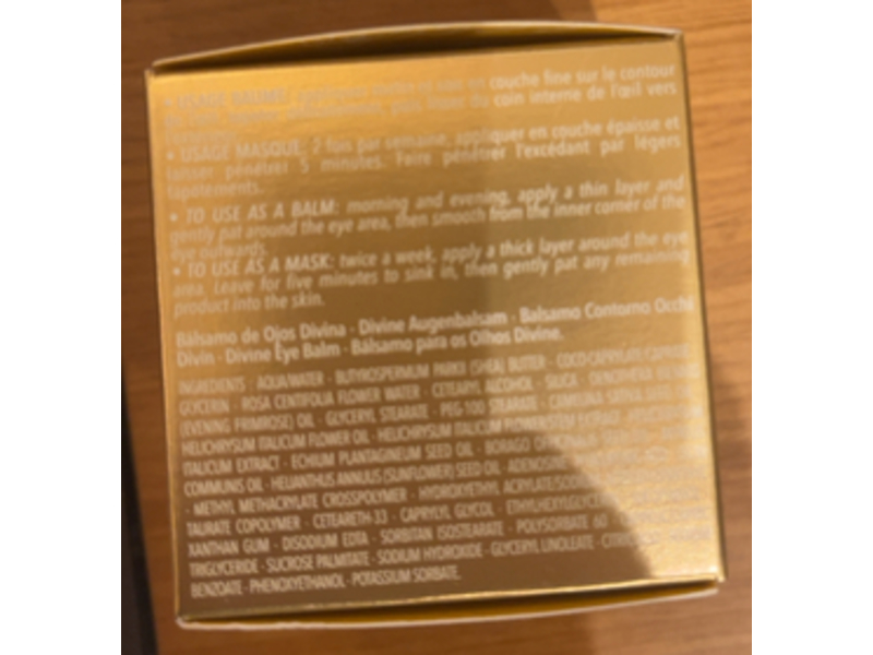 L'Occitane en Provence Immortelle Divine Eye Balm, 0.5 oz/15 mL