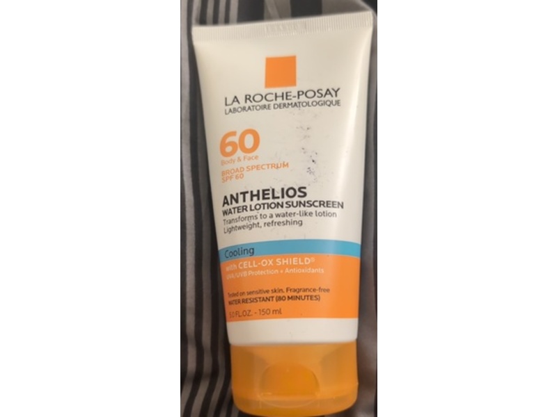 La Roche-Posay Anthelios Water Lotion Sunscreen, Cell Ox Shield SPF 60, 5 fl oz/150 ml