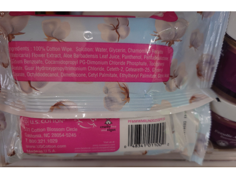 Swisspers Makeup Removal Wipes, Cotton, 25 Count, Pack Of 2