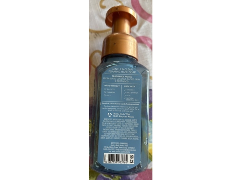 Bath & Body Works Foaming Hand Soap, Honolulu Sun, 8.75 fl oz/259 mL, Pack Of 2