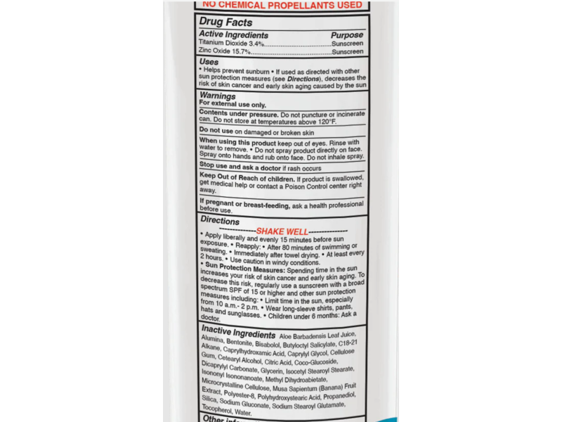 Hawaiian Sol Mineral Sunscreen Spray, SPF 50, 6 fl oz/177.44 mL